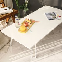 스토리퍼니쳐 9파이 LPM 접이식 거실 테이블 1200 x 600 mm, 화이트