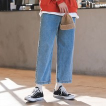 맨타임 AEF 빅사이즈 빈티지 와이드 데님팬츠