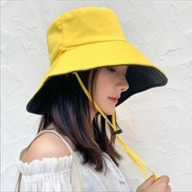 씨에스소울 여성용 사계절 양면 벙거지 챙 넓은 모자 버킷햇