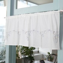 우리앤데코 오늘의 커피 자수 바란스커튼