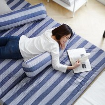 바이빔 워셔블 3단 접이식 매트리스, 네이비
