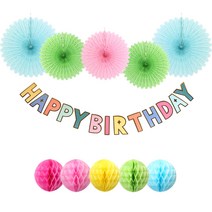 금박골드 생일 가랜드 세트, 심플 영문 02, 1세트