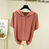 안다로미 여성용 샌디 후드 반팔티