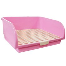 빅카르노 대형 토끼화장실 43 x 34 x 18 cm, 핑크, 1개