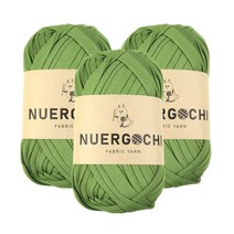 JSTrading 누에르고치 패브릭 얀 뜨개실 100g x 3p, 16 올리브, 30m