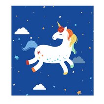 리빙듀오 DIY 유화 그리기 소형 20 x 20 cm, 레인보우유니콘 A-017