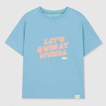 스파오키즈 아동용 컬러 레터링 반팔 티셔츠