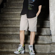 더간지 남성용 베이직 일자핏 허리밴딩 반바지