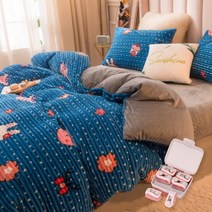 벨벳 프리미엄 이불커버 B14 + 고정클립 6p, 타입17(이불커버)