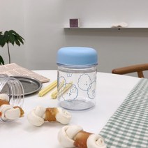 떼아몽 강아지 고양이 간식통, 블루, 180ml