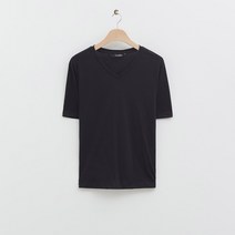 로엠 여성용 베이직 V넥 반팔 티셔츠