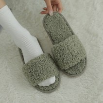 인더슈 여성용 또 다시 나를 뽀글이 슬리퍼 1.5cm