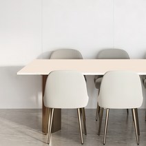 어나더 양면 가죽 방수 사각 식탁보, 80 x 180 cm, 아이보리 + 브라운