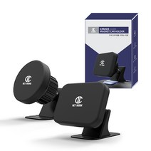 디씨네트워크 차량용 마그네틱 360도 자석 거치대 탭형 + 원형 세트, 1세트, 블랙