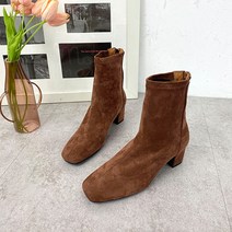 안다로미 스웨이드 앵클부츠 5cm