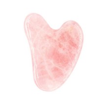 라포유 얼굴 옥 괄사 하트 마사지기, 핑크, 1개