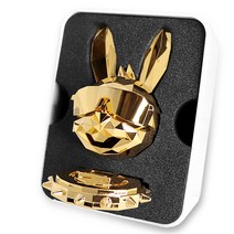 에어디 토끼 차량용 방향제 24K 골드 일랑일랑향 본체 + 리필 2p, 1개, 1세트