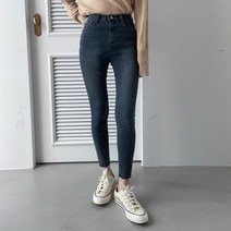 여성용 비코즈 기모 스키니 긴바지