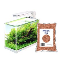 그로비타 일체형 수조 RGT-35 + 플로워링 바이오샌드 노멀 8kg, 레드(바이오샌드)