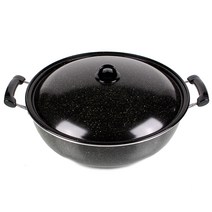 삐아또 업소용 대형 코팅 볶음팬, 1개, 50cm