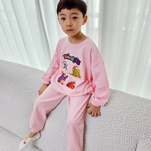 아동용 유키즈 몬스터 맨투맨 바지세트