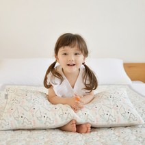 아띠블랑 인견 유아 와이드 베개 + 베개커버 2p, 디노포레스트