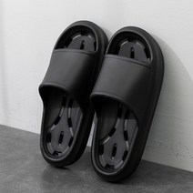 에버하우스 소프트 미끄럼방지 경량 욕실화 블랙, 1개