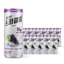 칼로바이 프로틴 스파클링 WPI 단백질 음료 포도맛, 12개, 240ml