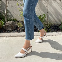 벨레페 오르디 스틸레토 스트랩 벨크로 구두 7cm