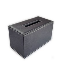 유피어 모던 가죽 티슈케이스, 블랙