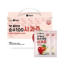 미쁨생활건강 딱 좋아 순수 100 사과즙, 90ml, 30개