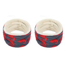 나야스타일 엘마베 방한 넥워머 DJMC-26-7T 2p, 하트 레드