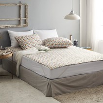 아임리빙 순면 60수 어썸 워싱 고무 밴딩 누빔 패드, 샤웰