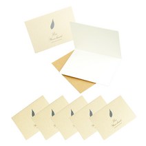 아이엔피 네추럴 감사카드 E For your heart 11.5 x 8.5cm 5p, 크라프트, 1세트