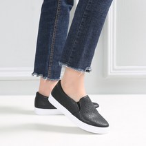 벨레페 여성용 컴바인 파이톤 패턴 슬립온