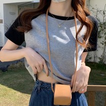 파라주니 여성용 나그랑 크롭 반팔 티셔츠 HN014