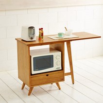 레트로 폴딩 테이블, 짙은 적갈색