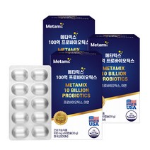 메타믹스 100억 프로바이오틱스 유산균 30g, 60정, 3개