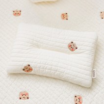 맘스네이처 100수 누빔 메쉬 짱구베개, 베니