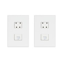 제일ELC 스위치 전화 4p + 인터넷 8p 화이트, 2개