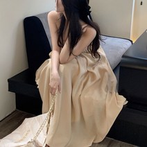 MA 백크로스 벌룬 플레어 원피스
