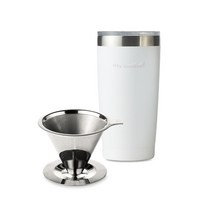 휴레드 빈플러스 반영구 스텐 커피 드리퍼 텀블러 핸드드립 세트, 혼합색상, 1세트