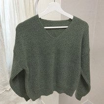 체리체리 여성용 브이넥 니쥬 울 가을 니트