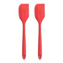 프리미엄 파스텔 실리콘 미니 스패츌라, 레드, 2개