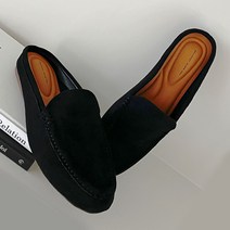 플랙슈 여성용 스웨이드 발편한 드라이빙 뮬블로퍼 1cm