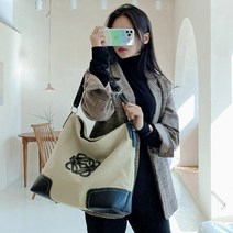 프롬헤븐 심볼 캔버스 빅사이즈 숄더백 H782