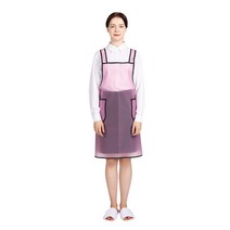 THE앞치마 우레탄 방수 검정파이프 H형 주머니형 앞치마 소, 핑크, 1개