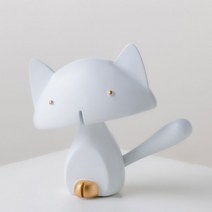 네모 고양이 오브제, 화이트