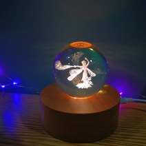 탑시가 TCR 수정구슬 무드등 얼음공주, 혼합색상