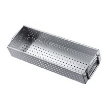 편스토어 CCKO 타공 스텐 수저통 중, 실버, 1개